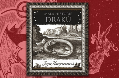 Kniha Malá história drakov na pozadí s ilustráciami z knihy