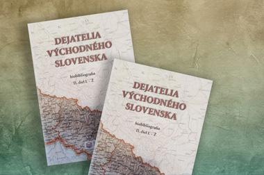 Dve obálky kníh Dejatelia východného Slovenska II.
